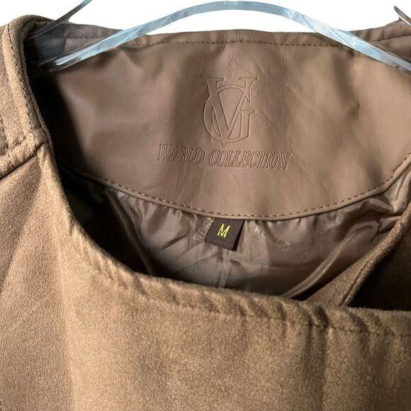 NWT VG World Collection Faux Suede Biker Jacket M - Picture 3 of 8